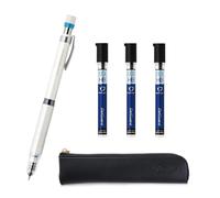 Delguard ZEBRA Type Lx 0.3 White and 0.3 HB refill, qullity original Black slim pen case