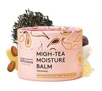 Delhicious Migh-Tea Moisture Face & Body Balm for Very Dry Skin - Eczema Relief, Psoriasis Treatment - Nourishing Shea Butter Moisturiser - Multipurpose Jumbo Balm - Natural, Vegan, Ayurveda - 140g