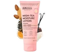Delhicious Migh-Tea Moisture Face & Body Lotion for Dry Skin - Daily Hydrating Lotion with Shea Butter & Calendula - Nourishing Moisturiser for Soft, Smooth Skin - Vegan & Cruelty-Free, 200ml