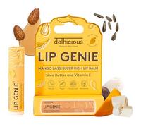 Delhicious Nourishing Lip Balm for Dry Cracked Lips - Shea Butter, Vitamin E, Mango Butter, Castor Seed Oil - Super Rich, Moisturising Lip Repair - 99% Natural, Vegan - Mango Lassi Flavoured Lip Balm