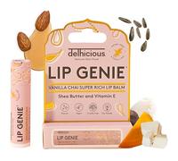 Delhicious Nourishing Lip Balm for Dry Cracked Lips - Shea Butter, Vitamin E, Mango Butter, Castor Seed Oil - Super Rich, Moisturising Lip Repair - 99% Natural, Vegan - Vanilla Chai Flavoured Lip Balm