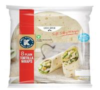 Deli Kitchen Plain Tortilla Wrap Flat Bread Soft Silky 3x8 Pcs Vegan Pack 3x496g | Soft and Silky Tortilla Wraps Made with Extra Virgin Olive Oil | Sold by Essential Products