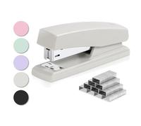 deli Stapler, Desktop Staplers with 640 Staples, Office Stapler,25 Sheet Capacity, White