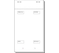 Deli Supplies 100 x Duplicate Carbon Sheet Waitress, Restaurant, Cafe, Pub, Check Order Pads | Pad Type 30