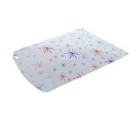 Deli Supplies 1000 x Starburst Design 8" x 11" Paper Bags Red & Blue