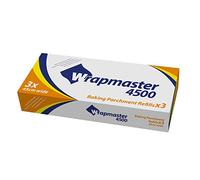 Deli Supplies 3 x Rolls Refill Wrapmaster 4500 Baking Parchment Paper 50M x 45cm Great Value