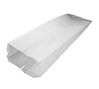Deli Supplies 500 x White Sulphite Paper Baguette Bags 4" x 6" x 14"