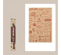 Deli Wax Paper Sheets for Food, Non-Stick Oven Safe Waterproof and Greaseproof Baking Parchment Paper Roll for Air Fryer, Sandwich Wrappers, Packaging, Baking, Cooking, Grilling, 30cmx800cm (Brown)