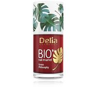 Delia Cosmetics - Bio Green Nail Polish - STRAWBERRY - Vegan Friendly - Perfect Opacity and Shine - Easy and Fast Application - Natural Ingredients - Long Lasting Color up to 6 Days - 11ml