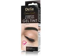 Delia Cosmetics - BLACK Eyebrow & Eyelashes Tint, Innovative Formula, Easy 15 Applications, Full Treatment Kit