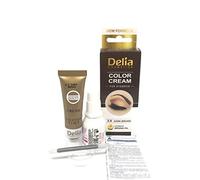 Delia Cosmetics - Creamy Eyebrow Tint - DARK BROWN - Professional Coloring - Easy Application - 15ml