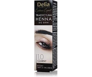 Delia Cosmetics - Eyebrow Tint - Traditional - BLACK - Professional Coloring - Easy Application - 2g