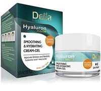 Delia Cosmetics - Hyaluron Fusion - Day & Night Cream Gel - Smoothing & Hydrating - Elasticity, Firmness Improvement - fro Dry & Sensitive Skin - Active Ingredients - 50ml