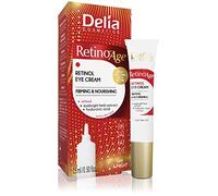 Delia Cosmetics - Retinoage - Eye Cream - Retinol, Shea Butter, Caffeine, Vitamin E - Firming & Nourishing - Against Wrinkles, Dark Cirlces - Day & Night - 15ml