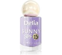 Delia Cosmetics - Sunny SPF 15 Nail Polish - 05 - UV Protection, 2in1 Strengthening Formula, Fast-Drying, High Shine, Up to 7 Days Wear - 11 ml