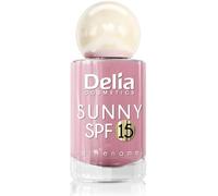 Delia Cosmetics - Sunny SPF 15 Nail Polish - 06 - UV Protection, 2in1 Strengthening Formula, Fast-Drying, High Shine, Up to 7 Days Wear - 11 ml