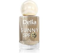Delia Cosmetics - Sunny SPF 15 Nail Polish - 08 - UV Protection, 2in1 Strengthening Formula, Fast-Drying, High Shine, Up to 7 Days Wear - 11 ml
