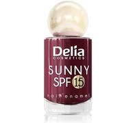 Delia Cosmetics - Sunny SPF 15 Nail Polish - 09 - UV Protection, 2in1 Strengthening Formula, Fast-Drying, High Shine, Up to 7 Days Wear - 11 ml
