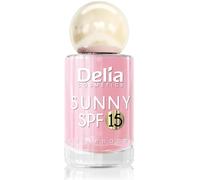 Delia Cosmetics - Sunny SPF 15 Nail Polish - 12 - UV Protection, 2in1 Strengthening Formula, Fast-Drying, High Shine, Up to 7 Days Wear - 11 ml