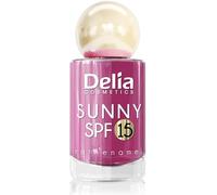 Delia Cosmetics - Sunny SPF 15 Nail Polish - UV Protection, 2in1 Strengthening Formula, Fast-Drying, High Shine, Up to 7 Days Wear - 11 ml