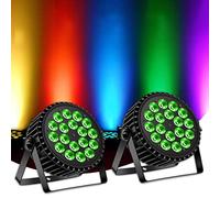 DELIBANG 2pc 200W LED Par RGBW Stage Light DMX512/Auto/Voice/Master-Slave Control Par Light Disco Effect Light, Infinite Color Mixing/Rainbow Effect for Party Bar Show Halloween Wedding