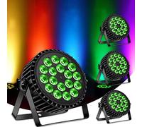 DELIBANG 4pc 200W LED Par RGBW Stage Light DMX512/Auto/Voice/Master-Slave Control Par Light Disco Effect Light, Infinite Color Mixing/Rainbow Effect for Party Bar Show Halloween Wedding