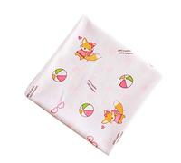 DELIBEST Unisex Baby Cotton Receiving Blankets, Spring and Summer Thin Wrap Towel for Snuggling Keeping Warm Vomforted, 33 * 33, 4-Pack, Fox