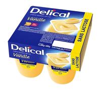 Delical Crème Dessert HP HC sans Lactose Vanille 4 x 200g