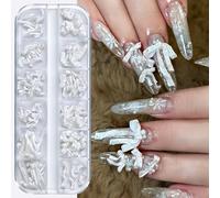 Delicate 3D Bows Shape Nails Charms Adornments in 12 Grids for Customized Manicures Alloy Nails Art Decorations