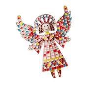 Delicate Angel Wing Pattern Brooch Trendy Alloy Pin for Casual Formal Wear Angelic Girl Wing Brooch