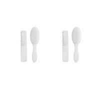 Delicate Baby Hair Brush + Comb Set For Newborns & White For Scalp Grooming Gently Grooms Baby's Hair Set Of 2 Winter Thick Warm Mittens