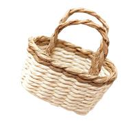 Delicate Basket Small Woven Basket For Dollhouses And Projects Photo Props For Scene Setting Miniature
