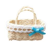 Delicate Basket Small Woven Basket For Dollhouses And Projects Photo Props For Scene Setting Miniature