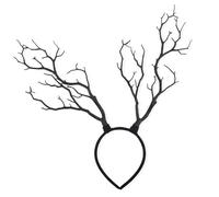 Delicate Black Branches Headwear Flexible Hairband Unique Headpieces for Halloween Makeup Artists and Enthusiasts