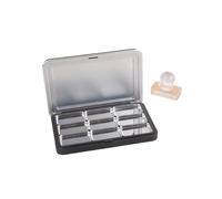 Delicate Black Magnetic Empty Makeup Palette with Glasses Portable and Sturdy Makeup Holder for Travels Black Cosmetic Organizers