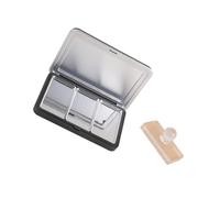 Delicate Black Magnetic Empty Makeup Palette with Glasses Portable and Sturdy Makeup Holder for Travels Black Cosmetic Organizers