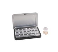 Delicate Black Magnetic Empty Makeup Palette with Glasses Portable and Sturdy Makeup Holder for Travels Black Cosmetic Organizers