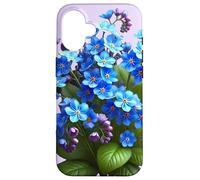 Delicate Blue Forget-Me-Not Floral Bouquet Shapes Mania Case for iPhone 16