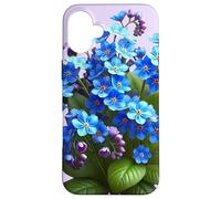 Delicate Blue Forget-Me-Not Floral Bouquet Shapes Mania Case for iPhone 16 Plus
