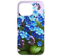 Delicate Blue Forget-Me-Not Floral Bouquet Shapes Mania Case for iPhone 16 Pro