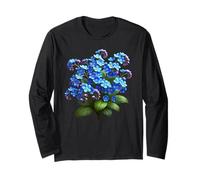 Delicate Blue Forget-Me-Not Floral Bouquet Shapes Mania Long Sleeve T-Shirt