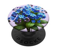 Delicate Blue Forget-Me-Not Floral Bouquet Shapes Mania PopSockets Adhesive PopGrip