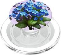 Delicate Blue Forget-Me-Not Floral Bouquet Shapes Mania PopSockets PopGrip for MagSafe