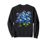 Delicate Blue Forget-Me-Not Floral Bouquet Shapes Mania Sweatshirt