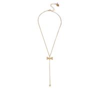 Delicate Bow Y Necklace Betsey Johnson Metallic Gold One Size