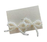 Delicate Bowknot Earrings Fashion Ear Jewelry Bowknot Shaped Ear Studs Beaded Earrings Suitable For Fashionable Outfits
