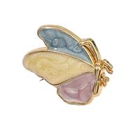 Delicate Butterfly and Flower Brooch with Sparkly Pearls in the Center and Fashion Undated Party Pearl Brooch, One size, As described