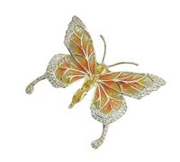 Delicate Butterfly Brooch with Artistics Designs Portable Yet Sturdy Accessory for Year Round Elegant Elegant Alloy Brooch