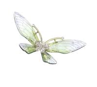 Delicate Butterfly Shape Acrylic Brooch Sturdy Alloy Accessory Versatile Fashion Special Occasions Clear Brooch Pin