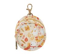 Delicate Cartoon Bear Gold Christmas Newborned Boy Pacifier Holder Case Portable Wristlet Wallet Key Holder, Neutral Baby Items estuche para chupones de